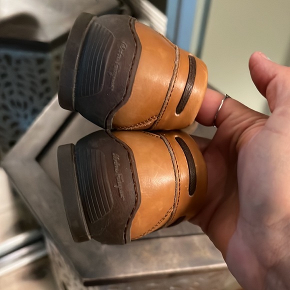 🛑 1 hour sale. Worn 1X, Salvatore Ferragamo, leather loafers, size 8 narrow - Picture 5 of 9